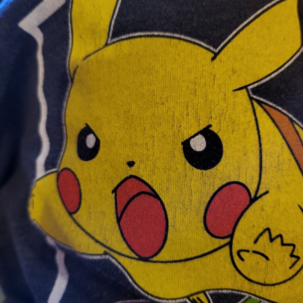 Abercrombie Kids Pikachu Pokemon Nintendo Gray T-Shirt Boys 13/14 Fit Women XS/S - Picture 9 of 12